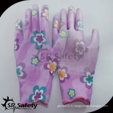 SRSAFETY 13G gants colorés en coton imprimés imprimés / gants de jardin